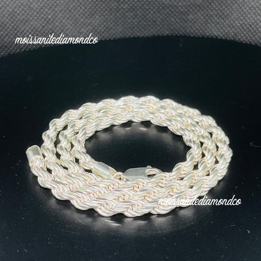 Men's 4.7MM Solid 925 Italian Silver Chain